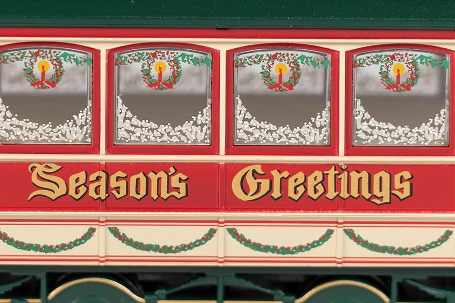 Amazon.com: Closed Street Car Christmas - On30 Scale : Arts